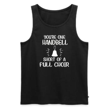 Chor Musik Instrument Handglocke Chor - Männer Premium Bio Tank Top - Schwarz - Vorne - Michal (187cm)