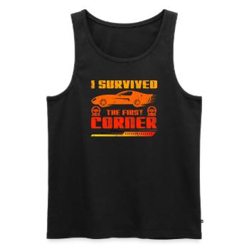 Simracer Esports Enthusiast Sim Racing - Men's Premium Organic Tank Top - black - Front - AI Model Male 178 light (178cm)
