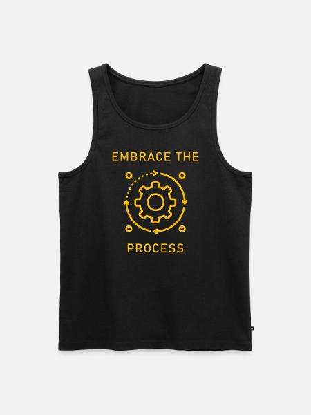 Japanese Kaizen Embrace The Process - Men's Premium Organic Tank Top - black
