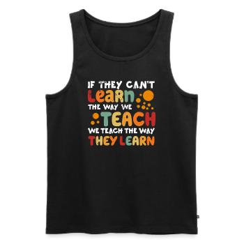 Autismus-Bewusstsein SPED Lehrer lernen - Männer Premium Bio Tank Top - Schwarz - Vorne - AI Model Male 178 light (178cm)