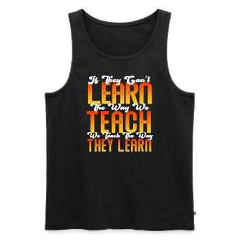 Autismus-Bewusstsein SPED Lehrer lernen - Männer Premium Bio Tank Top - Schwarz - Vorne - AI Model Male 178 light (178cm)
