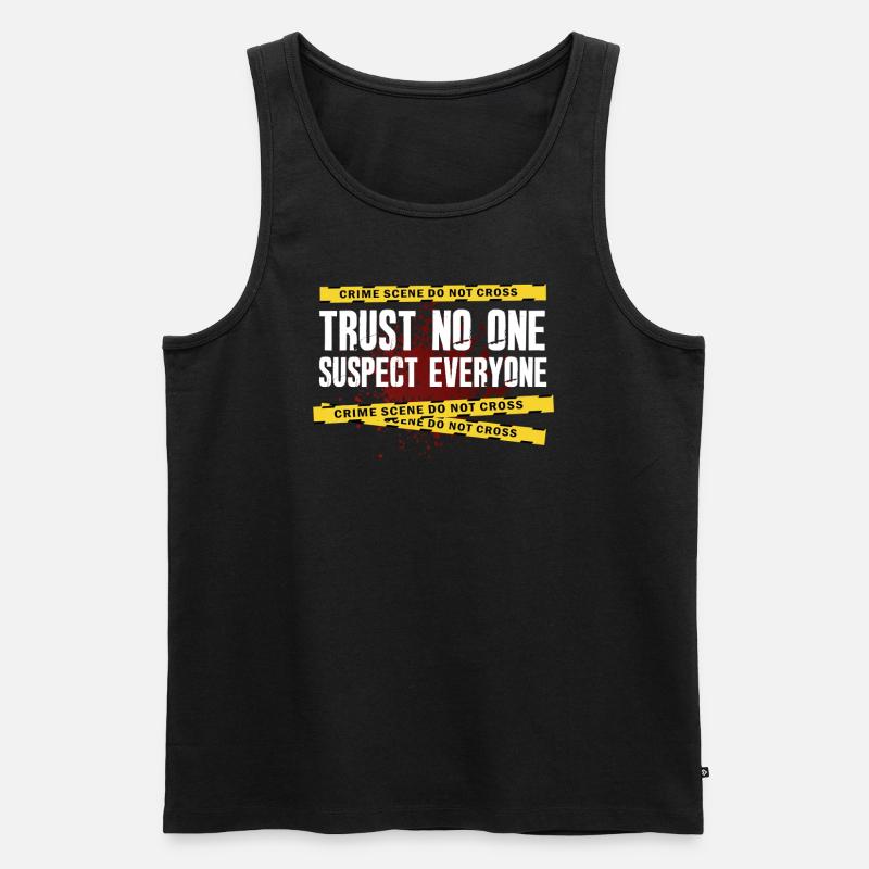 Krimi-Dinner-Spaß-Nacht - Männer Premium Bio Tank Top - Schwarz