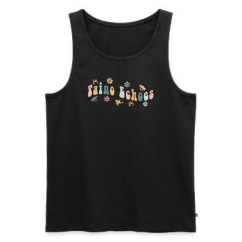Taíno Echoes Caribbean Ancestry Pride - Men's Premium Organic Tank Top - black - Front - Michal (187cm)