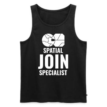 Spatial Join GIS Data Analyst Mapping Expert - Men's Premium Organic Tank Top - black - Front - Michal (187cm)