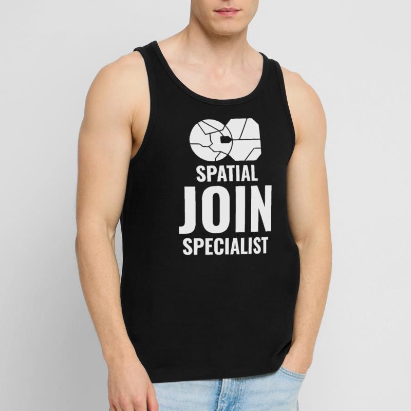 Spatial Join GIS Data Analyst Mapping Expert Men's Premium Organic Tank Top