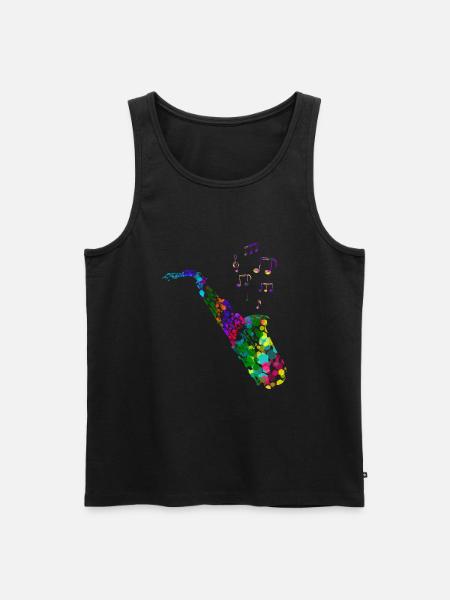 saxophone - Débardeur bio Premium Homme - noir