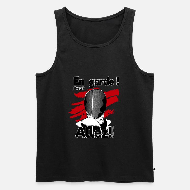 Fäktning - Fäktning En garde! Prets? Allez! - Ekologisk premium tanktopp herr - svart