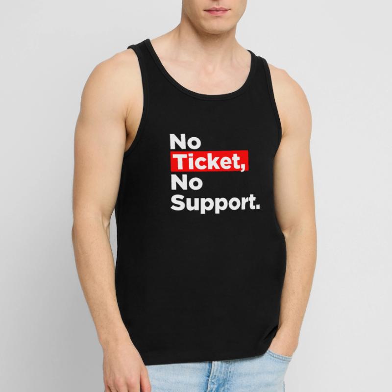 No Ticket No Support Computer Scientist IT Administrator Men's Premium Organic Tank Top