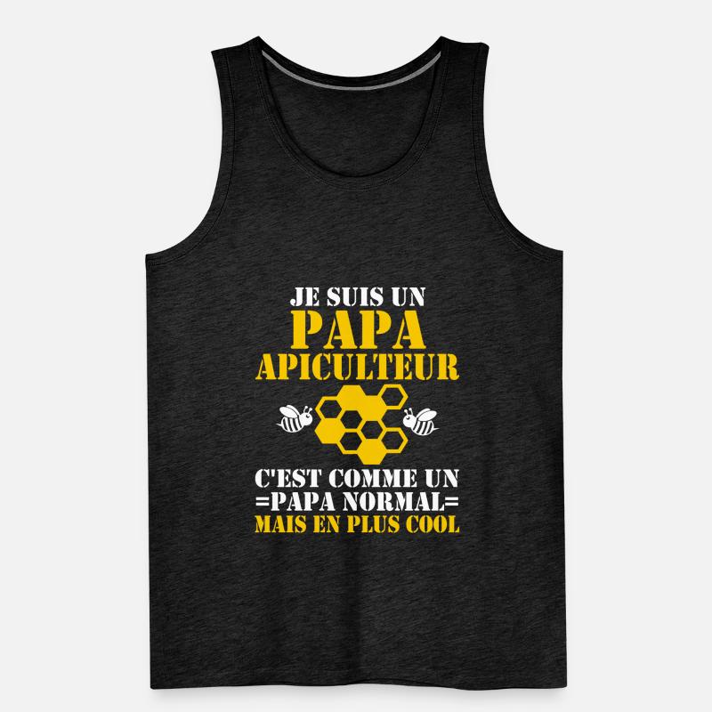 Ich bin ein PAPA APICULATOR COOL Männer Premium Bio Tank Top