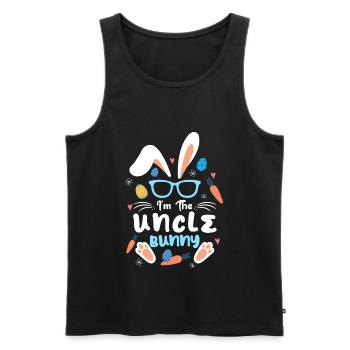 At The Uncle Rabbit Easter Rabbit Ear Sunglass - Men's Premium Organic Tank Top - black - Front - AI Model Male 178 light (178cm)