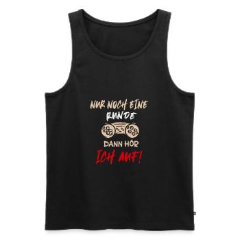 nur noch eine runde controller gamer zocker design - Männer Premium Bio Tank Top - Schwarz - Vorne - AI Model Male 178 light (178cm)