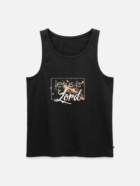 Jesus Christ Lord - Men's Premium Organic Tank Top - black