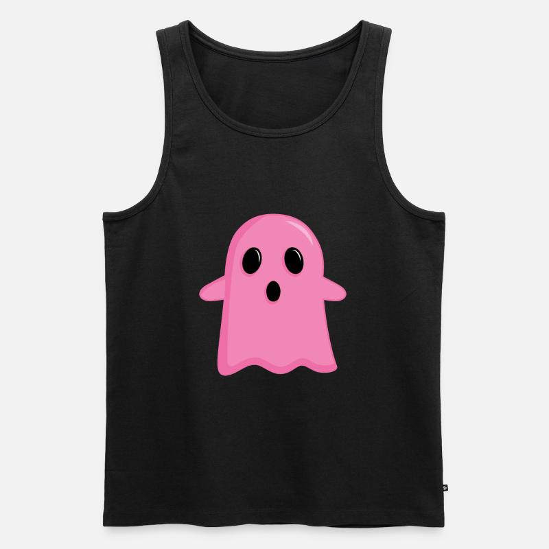 Rosa Geist - Männer Premium Bio Tank Top - Schwarz