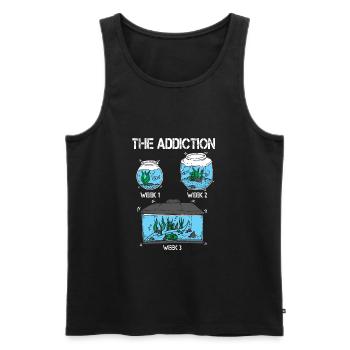 Aquarium Aquarist Fish Lover Fishkeeping - Débardeur bio Premium Homme - noir - Devant - Michal (187cm)