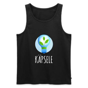 Käpsele - Schwäbisches Genie und Schlaumeier - Männer Premium Bio Tank Top - Schwarz - Vorne - Michal (187cm)