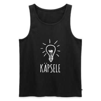 Käpsele - Schwäbisches Genie und Schlaumeier - Männer Premium Bio Tank Top - Schwarz - Vorne - Michal (187cm)