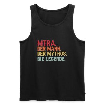 MTRA Medizinisch-Technischer Radiologie Mta - Männer Premium Bio Tank Top - Schwarz - Vorne - Michal (187cm)