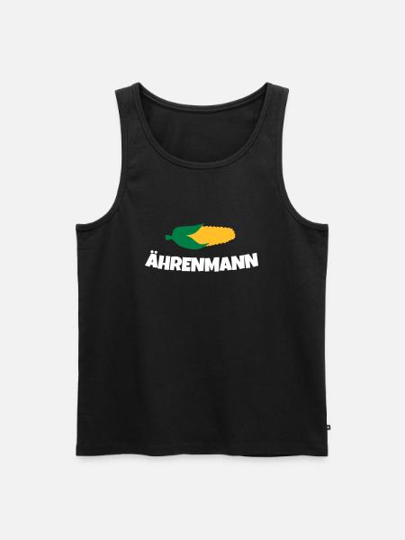 Ährenmann Ehrenmann Bauer Landwirt - Männer Premium Bio Tank Top - Schwarz