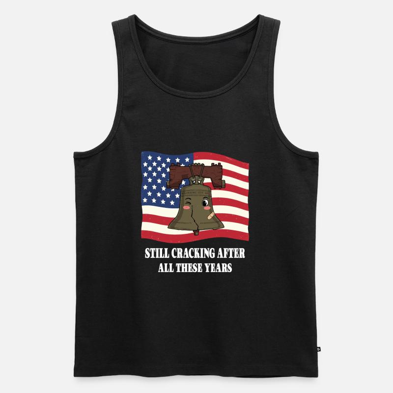 Freiheitsglocke - Männer Premium Bio Tank Top - Schwarz