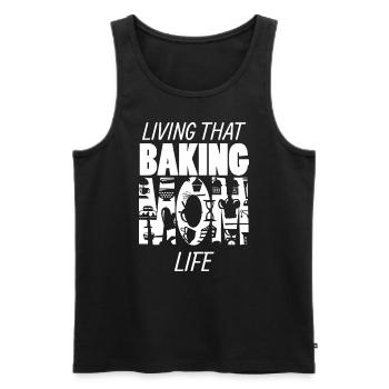 Living That Baking Mom Life Mama Backen - Men's Premium Organic Tank Top - black - Front - Michal (187cm)