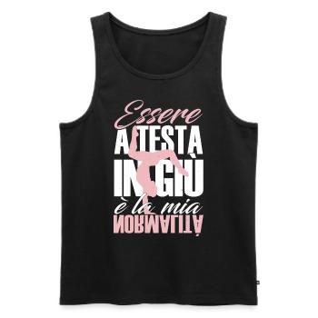 Gymnaste Gymnastique rythmique Gymnastique artistique - Débardeur bio Premium Homme - noir - Devant - AI Model Male 178 light (178cm)