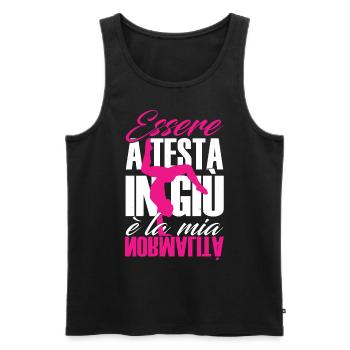 Gymnaste Gymnastique rythmique Gymnastique artistique - Débardeur bio Premium Homme - noir - Devant - AI Model Male 178 light (178cm)