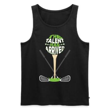 The Talent Has Arrived - Men's Premium Organic Tank Top - black - Front - Michal (187cm)