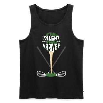The Talent Has Arrived - Men's Premium Organic Tank Top - black - Front - Michal (187cm)