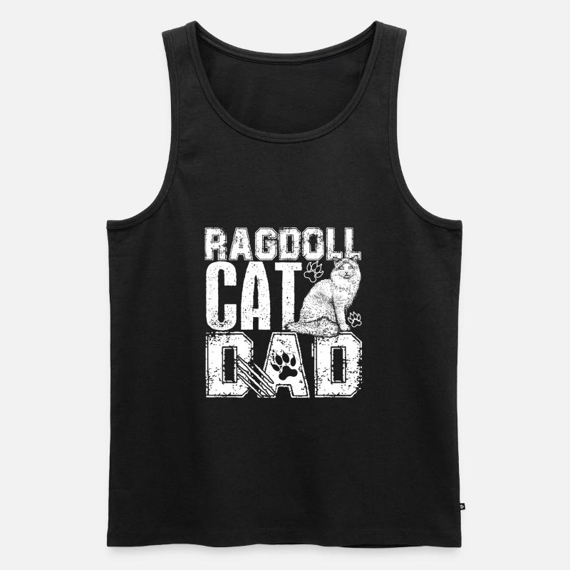 Ragdoll Cat Ragdoll Cat Dad - Männer Premium Bio Tank Top - Schwarz
