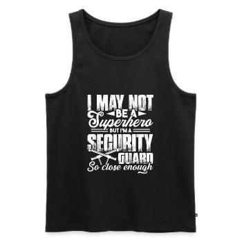 Security Guard I'm A Security Guard - Men's Premium Organic Tank Top - black - Front - AI Model Male 178 light (178cm)