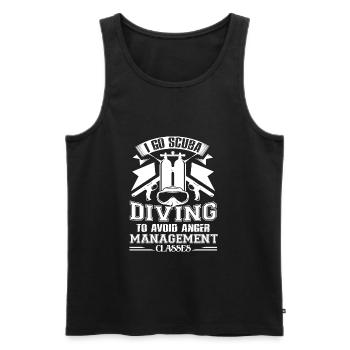 Scuba Diving I Go Scuba Diving - Men's Premium Organic Tank Top - black - Front - AI Model Male 178 light (178cm)