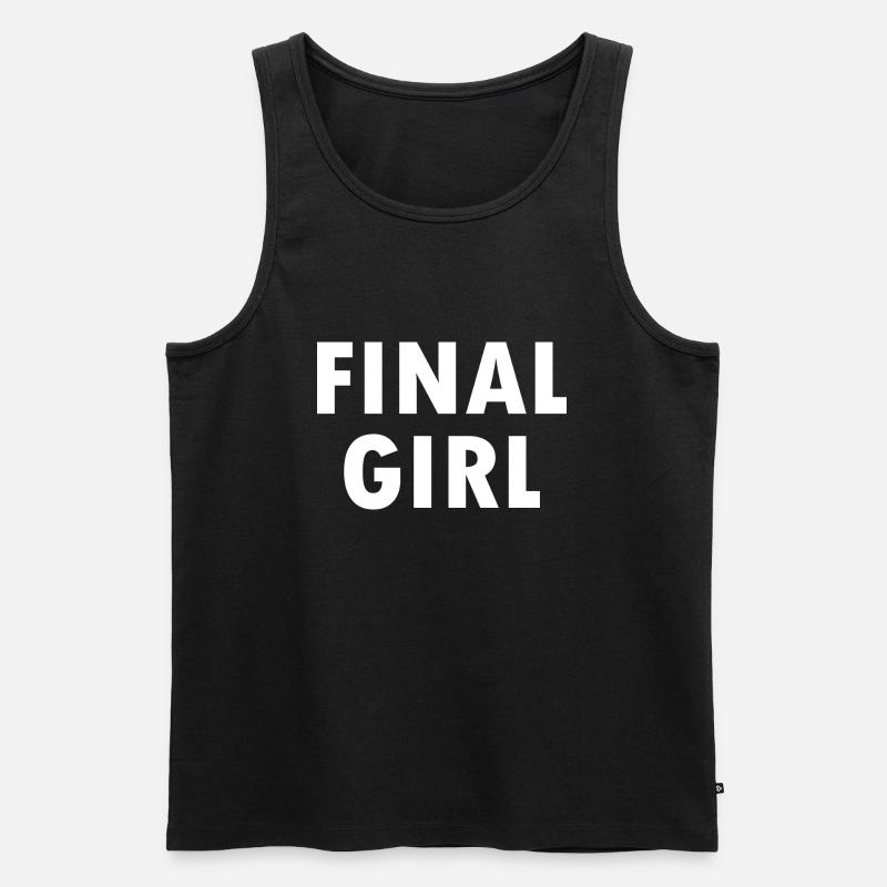 Final girl - Männer Premium Bio Tank Top - Schwarz