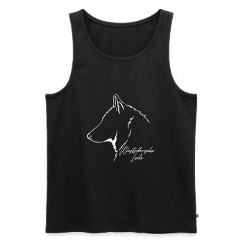 WESTSIBIRISCHE LAIKA Profil Hunde Hund Wilsigns - Männer Premium Bio Tank Top - Schwarz - Vorne - Michal (187cm)