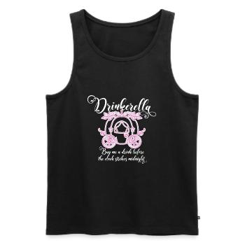 Drinkerella | Party Bachelorette Mallorca hen fun - Débardeur bio Premium Homme - noir - Devant - Michal (187cm)