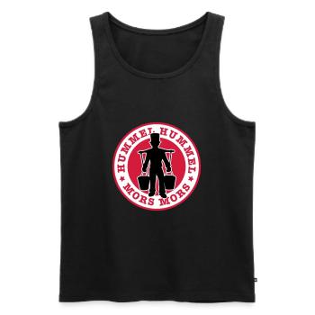 01 Hummel Hummel Mors Mors Hamburg - Männer Premium Bio Tank Top - Schwarz - Vorne - AI Model Male 178 light (178cm)