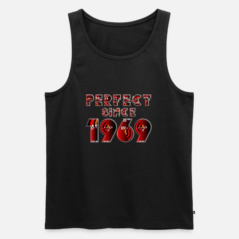 Geburtsjahr 1969 - Männer Premium Bio Tank Top - Schwarz