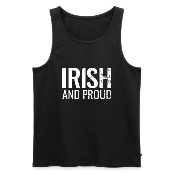 Irlandais et fier Irlande Irlandais irlandais - Débardeur bio Premium Homme - noir - Devant - Michal (187cm)