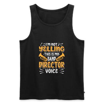 Directeur de la fanfare - Débardeur bio Premium Homme - noir - Devant - AI Model Male 178 light (178cm)