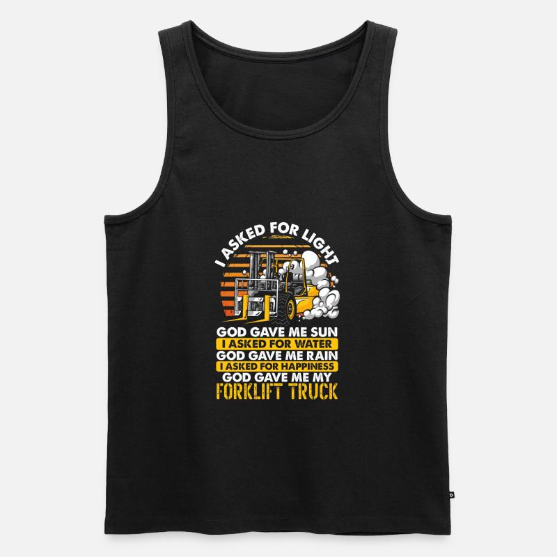 Gabelstapler Geschenk - Männer Premium Bio Tank Top - Schwarz