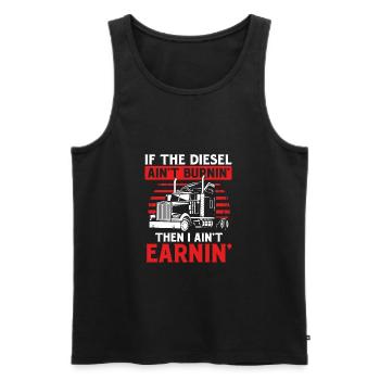 Fernfahrer LKW Fahrer Lastwagenfahrer - Männer Premium Bio Tank Top - Schwarz - Vorne - Michal (187cm)