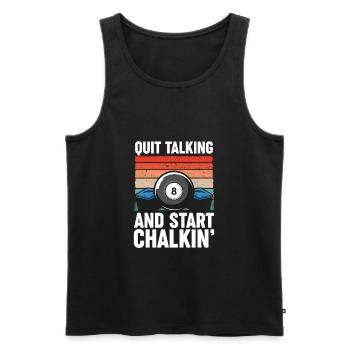 Billiard Pool Billards Gifts - Men's Premium Organic Tank Top - black - Front - Michal (187cm)