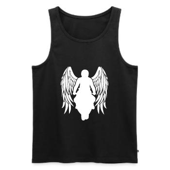 Angel Moto Wing Motocycliste Angel Wing - Débardeur bio Premium Homme - noir - Devant - Michal (187cm)