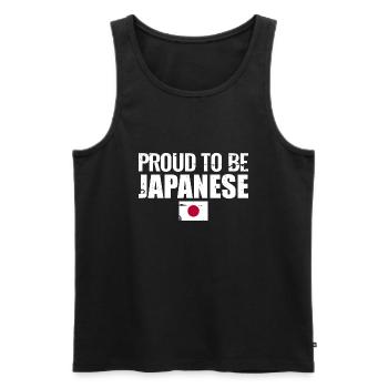 Proud To Be Japanese Japan Japanisch Japaner - Men's Premium Organic Tank Top - black - Front - Michal (187cm)