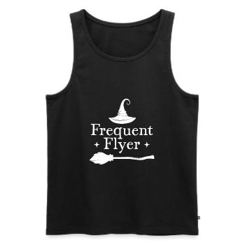 Frequent Flyer Halloween - Men's Premium Organic Tank Top - black - Front - AI Model Male 178 light (178cm)