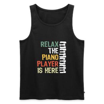 Klavier Piano Pianiste Clavier Clavier - Débardeur bio Premium Homme - noir - Devant - Michal (187cm)