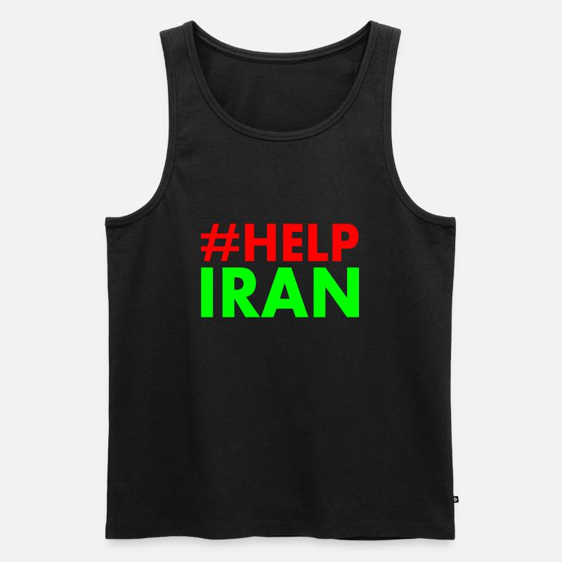 Help iran - Débardeur bio Premium Homme - noir