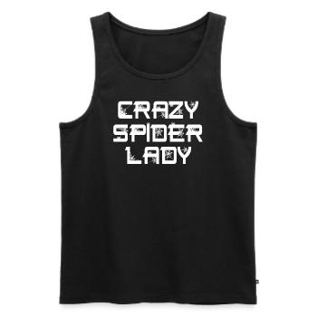 Drôle Crazy Spider Lady Pet Spider Propriétaire - Débardeur bio Premium Homme - noir - Devant - Michal (187cm)