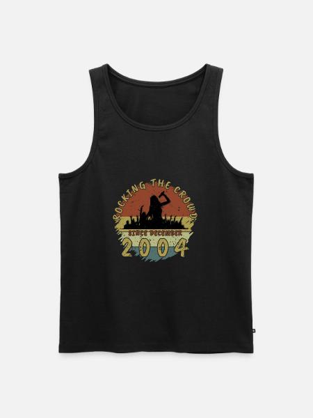 20th Birthday Rocking the crowd SNG 12/2004 - Men's Premium Organic Tank Top - black