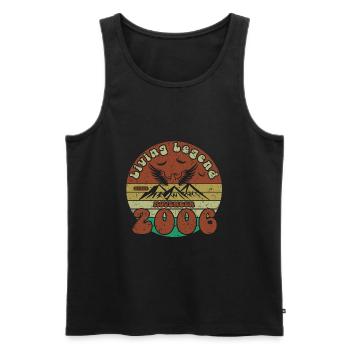 18th Birthday Living Legend since VIN 11/2006 - Men's Premium Organic Tank Top - black - Front - Michal (187cm)