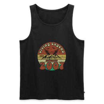 18th Birthday Living Legend since VIN 02/2007 - Men's Premium Organic Tank Top - black - Front - Michal (187cm)